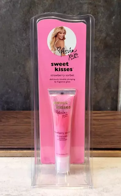 Jessica Simpson Sweet Kisses Strawberry Sorbet Plumping Lip Fragrance Gloss NIP