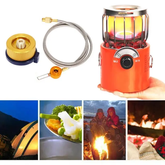 2In1 Propane Heater Stove Portable Outdoor Camp Tent Set Heater U7Q5