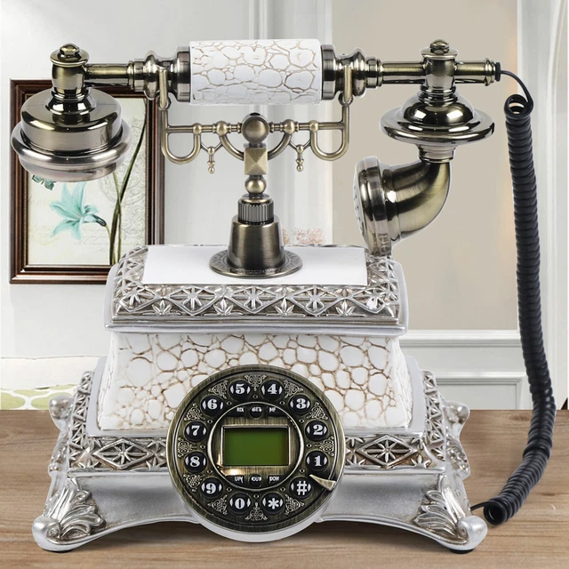 Vintage Retro Telefon Mit Anrufer-ID & Kalender - Freisprechen, Wahlwiederholung, Tischtelefon