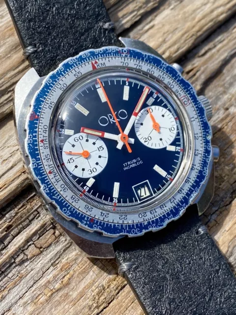 Aviator vintage deals chronograph watch