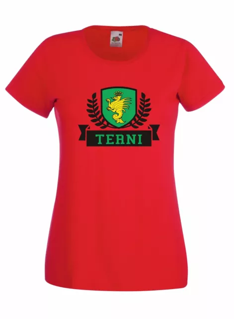 T-shirt Maglietta donna J1289 Stemma Terni Ultras Città Umbra