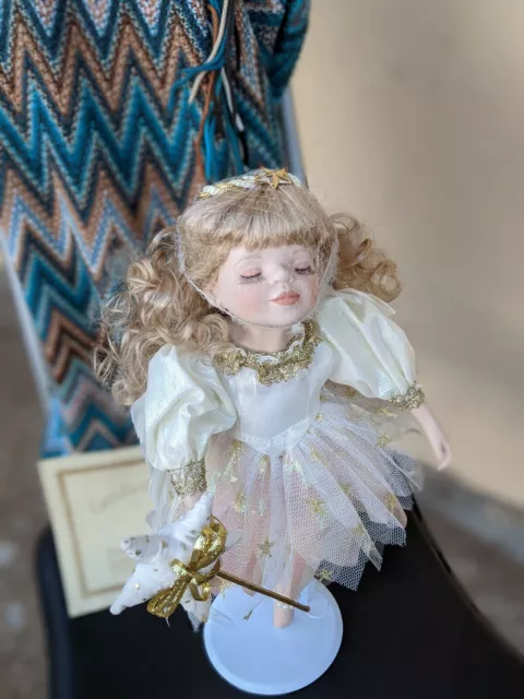 Vintage Heritage Signature Kissing Fairy Angelica Poreclain Angel Doll 2