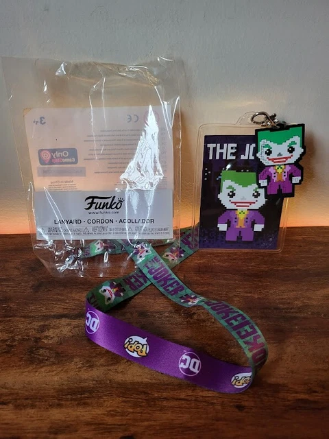 *Gamestop Exclusive* Funko Pop 8-bit Joker Lanyard/Charm ID Protector