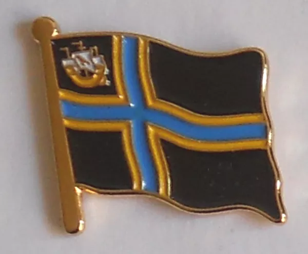 Caithness Scotland County Flag Enamel Pin Badge