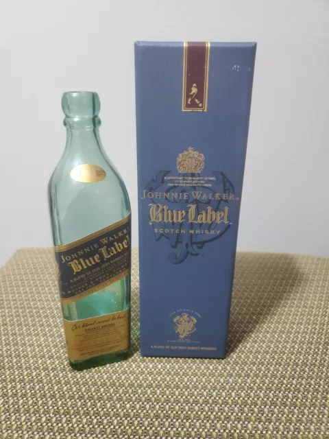 Empty Johnnie Walker Blue Label 200mL Bottle and Box Empty