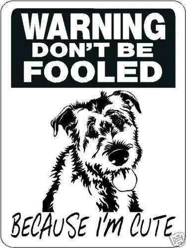 Irish Wolfhound 9"x12" Aluminum Sign