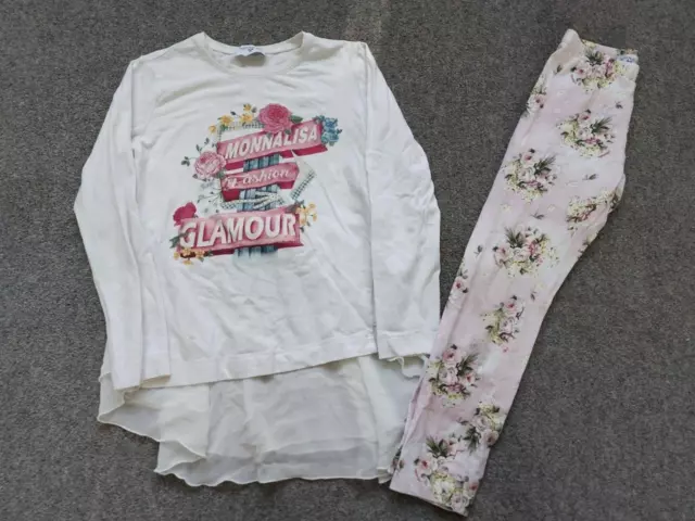 Monnalisa, Abito Top/Leggings Da Bambina 2 Pezzi, 9 Anni