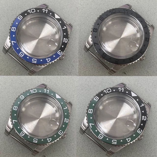 Boîtier De Montre 40mm Acier Inoxydable - Lunette Céramique - Pour NH35/NH36/4R