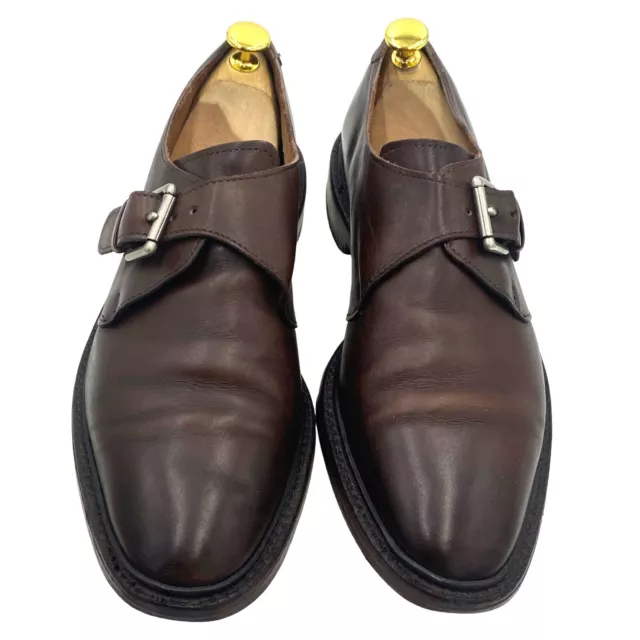 Allen Edmonds Norwich Dovetail Heels 9D brown leather monk dress loafers shoes