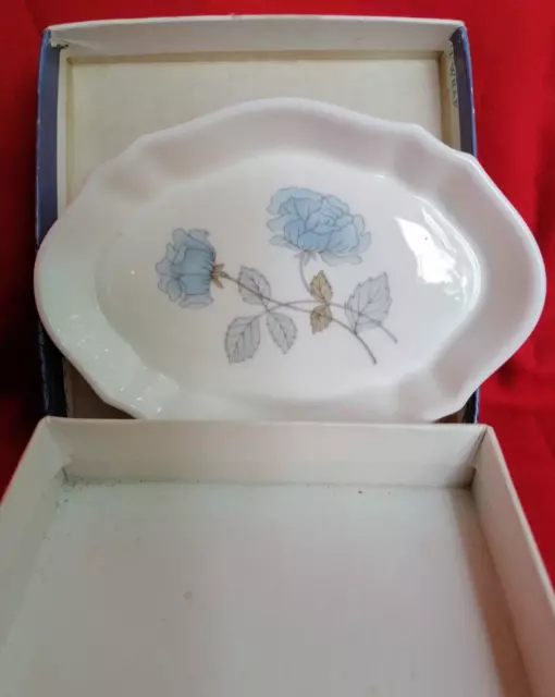 Wedgwood Ice Rose Pattern Bone China Tray c1959-87 Made in England.