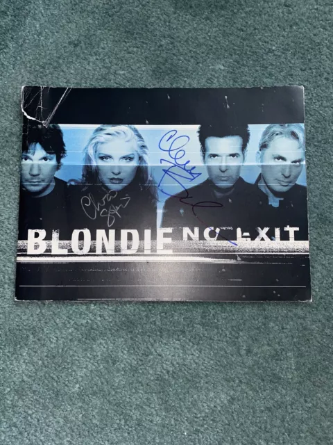 Blondie 1998 No Exit Tour Book/Program signed by Clem Burke and Chris Stein