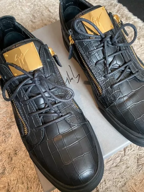Giuseppe zanotti deals python embossed trainers