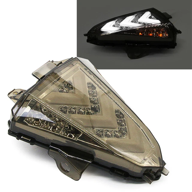 Fanale Posteriore Moto LED SONICMOTO: Mini Luce Rossa Omologata E11, Universale, Nero, 6 LED - 4
