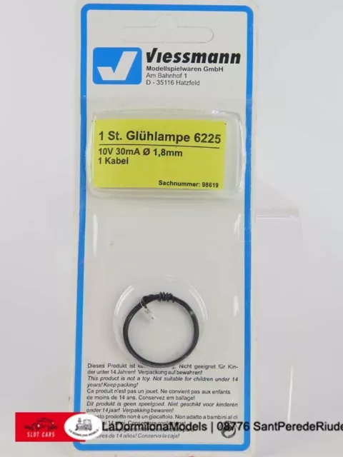 6225 VIESSMANN  -BOMBILLA T1/2 1,8MM 10V CLARA/Spare bulb clear T 1/2 ,Ø 1,8(c16