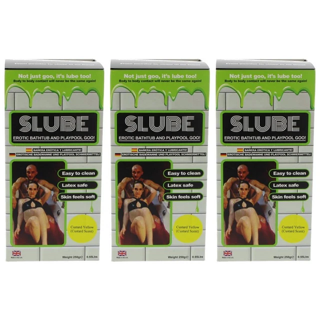 78,85EUR/1kg 3 x Slube 250g - Farbe: Custard Yellow