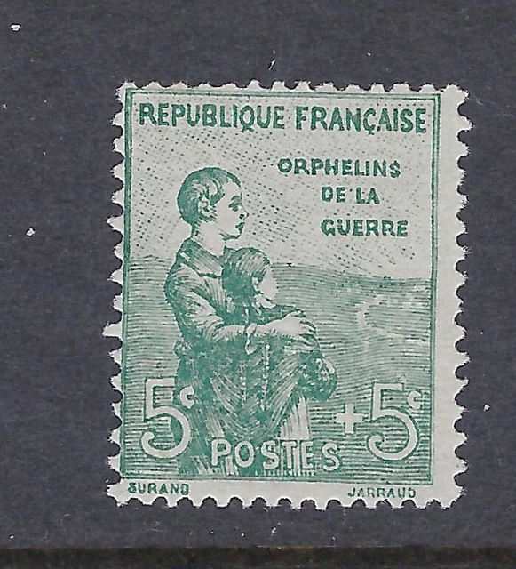 FRANCE  "ORPHANS of the war" SC#B4 MH CV$19+ (FR340)