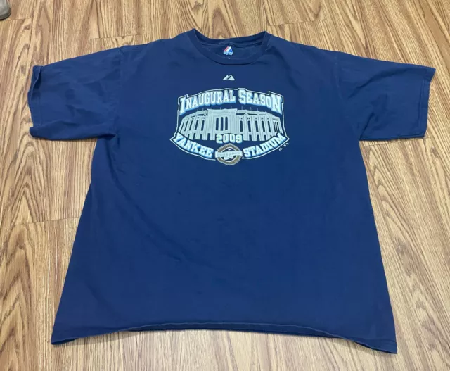 MEN XL  Majestic New York Yankees INAUGURAL SEASON 2009 Yankee Stadium SHIRT