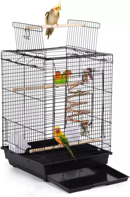 Open Play Top Travel Bird Cage for Conure Sun Parakeet Green Cheek Conure Lovebi