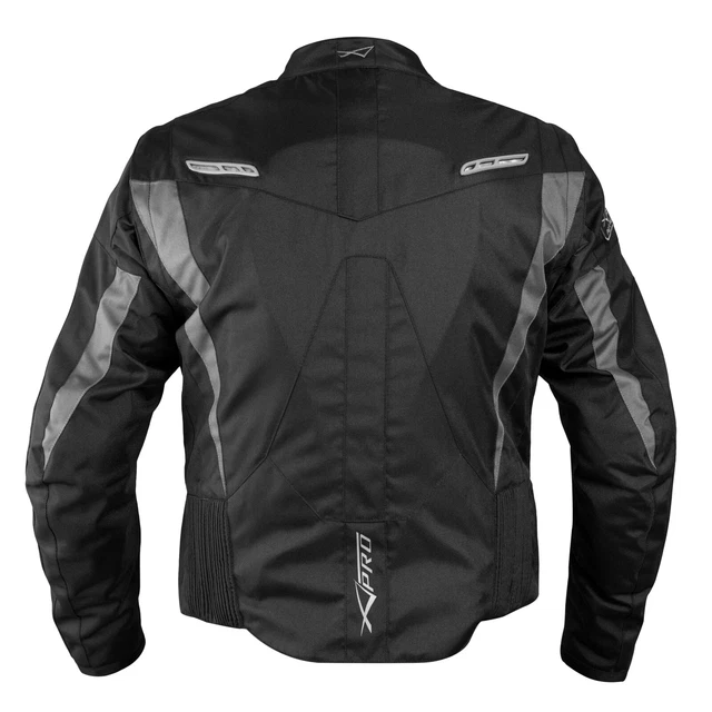 Giacca Tessuto Moto Protezioni CE Manica Staccabile Gilet Termico Removibile 3