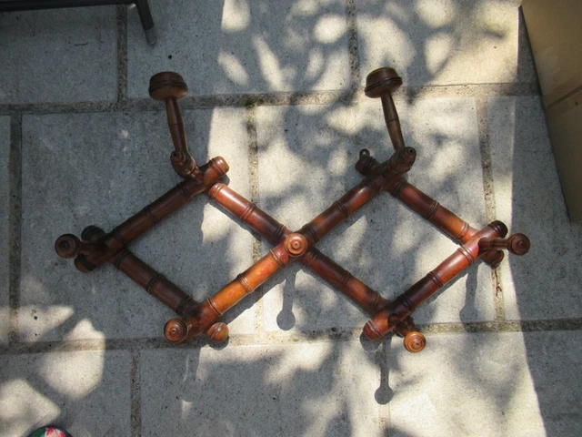 Porte Manteau Mural Bois Style Ancien | Mon Porte Manteau