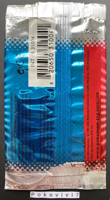 BOOSTER Block EX Pokemon EX RUBY & SAPPHIRE Empty / Empty / Open / NO CARDS! 2