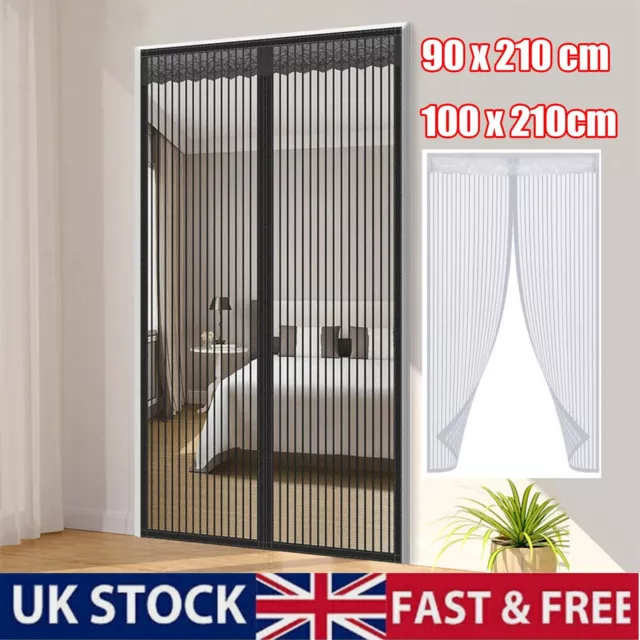 Magic Curtain Door Mesh Magnetic Fastening Mosquito Fly Bug Insect Net Screen