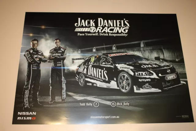 V8 Supercars Nissan Nismo Rick Kelly Todd Kelly Jack Daniels Poster