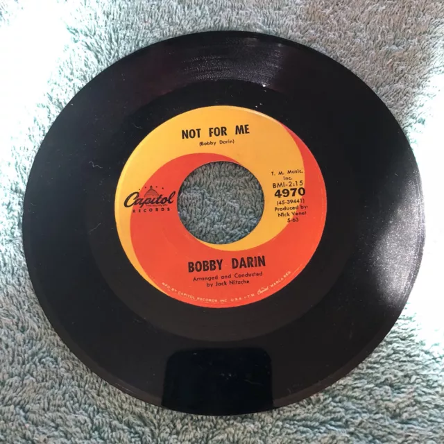 Bobby Darin 45rpm Vintage Vinyl Record