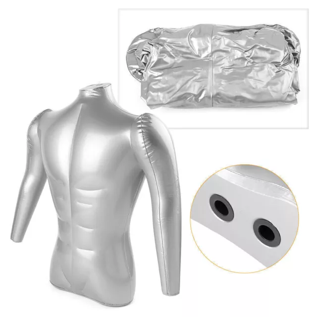 Man Half Body W/ Arm Inflatable Mannequin Dummy Torso Model Fashion Display