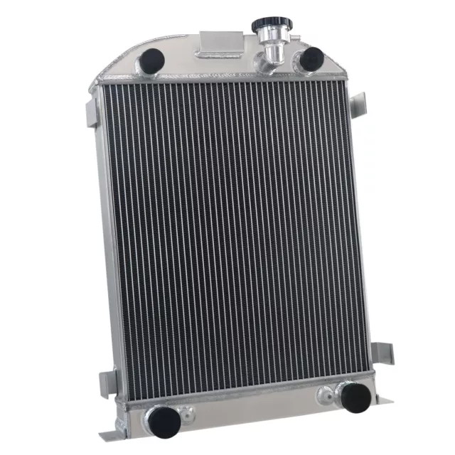 4 Rows Aluminum Radiator for 1932 Ford Hot Rod Rat Rod Stock Height Flat head V8