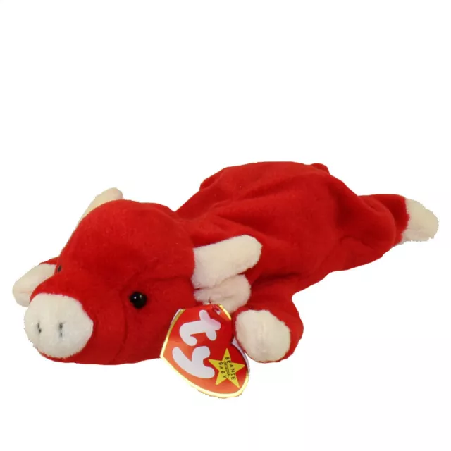 TY Beanie Baby - SNORT the Bull (9 inch) - MWMTs Stuffed Animal Toy