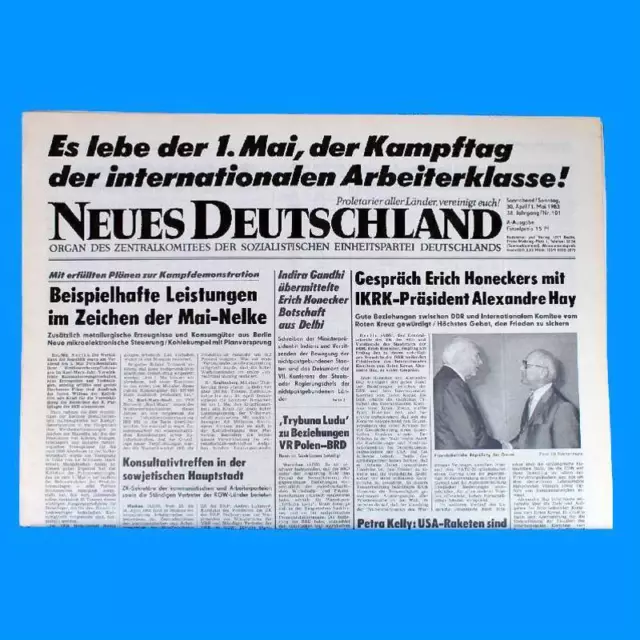 DDR Neues Deutschland Mai 1980 Geburtstag Hochzeit 40. 41. 42. 43. 44. 45. 46 PT