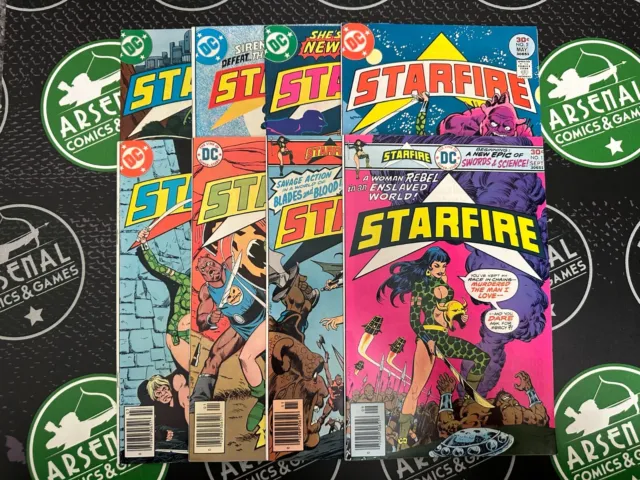 Starfire #1-8 1976 Bronze Age DC Comics Complete Set in High Grade