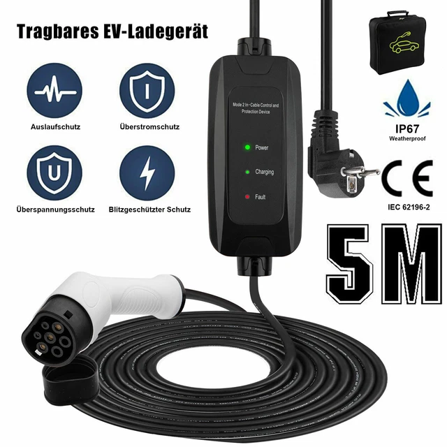 Spina EU Schuko tipo 2 cavo di ricarica per auto elettrica EV spina di ricarica 220V 16A
