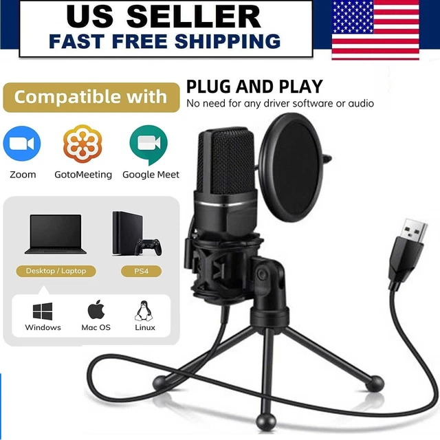 MICROPHONE MIC KIT Broadcasting Studio Recording Condenser tripod For