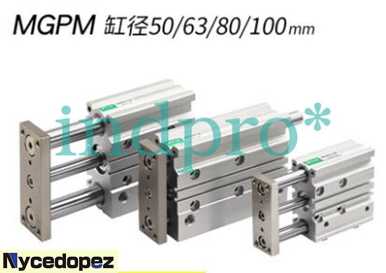 MGPM63 Series Triple-axis/rod High-thrust Guiding Cylinder MGPM63-25Z To 63-400Z