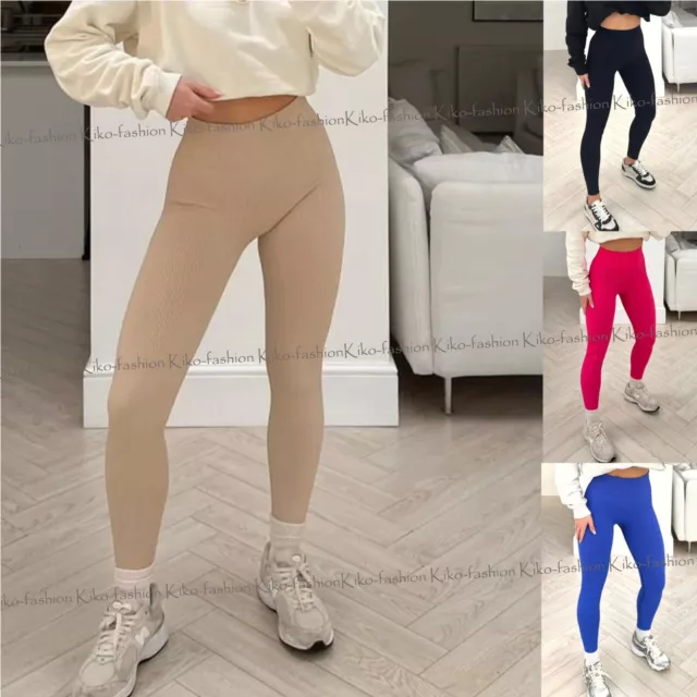 WOMEN COMPRESSION LEGGINGS High Waist With Pockets Yoga Pants Gym