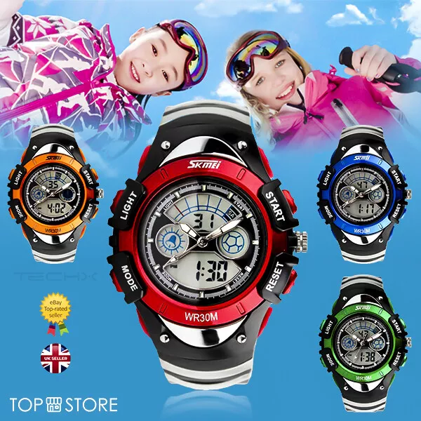 SKMEI 0998 Children Analogue/Digital Sports Fashion Wrist Watch - Waterproof
