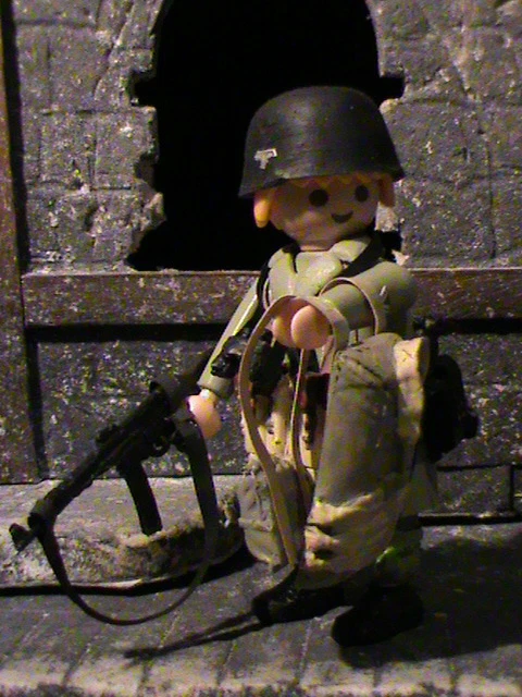 PLAYMOBIL CUSTOM SUBOFFICIER Fallschirmjäger (Alamein-1942) Ref-0627