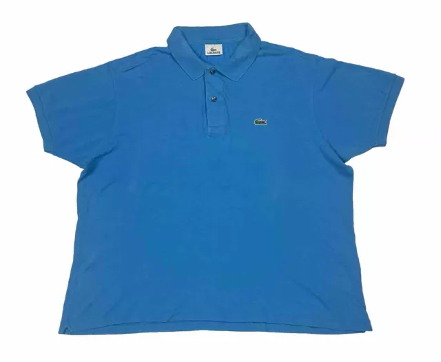 Lacoste Men's Polo Shirt Size 7 (2XL)  Blue French Designer Embroidered Logo XXL