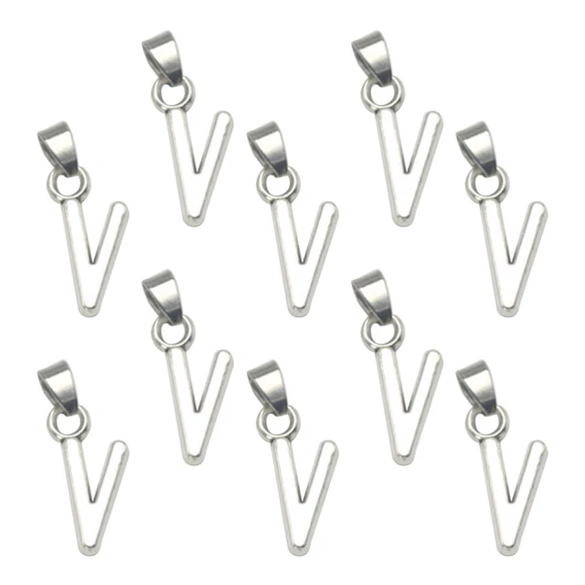 20 pcs DIY pendant charms Silber Initial Anhänger Alphabet Anhänger Diy Brief Ch