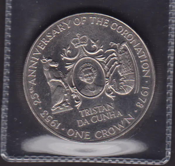 1978 Tristan Da Cunha C-N One Crown 25th Anniversary Of QE II Coronation
