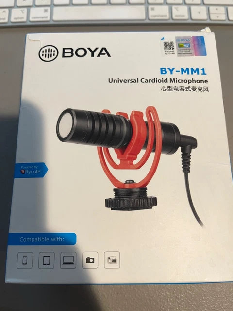 BOYA BY-MM1 UNIVERSAL Cardioid Shotgun Microphone DSLR Smartphone
