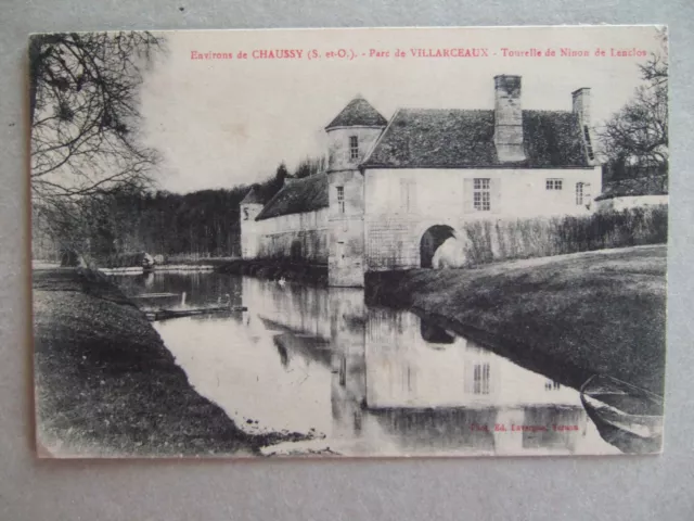 Cpa (95) Environs De Chaussy. Parc De Villarceaux, Tourelle De Ninon De Lenclos