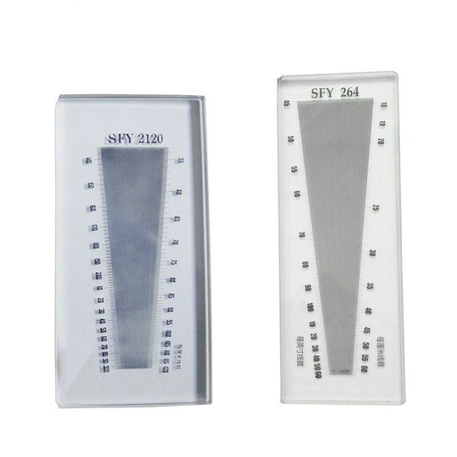 Fabric Density Mirror Textile Instrument Warp Weft Scale Tailor Measuring Tools