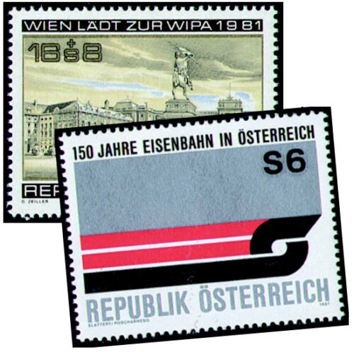 Österreich mit Nr. 1665+1886 postfrisch