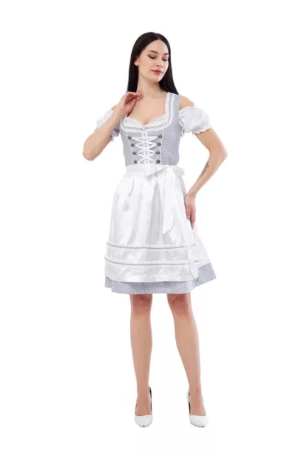 0242  Dirndl Oktoberfest German Austrian Dress Sizes: 32.34.36.38.40.42.44.