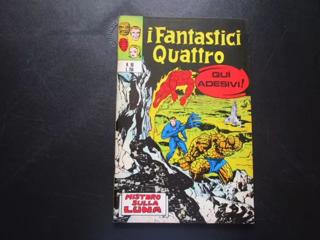 I Fantastici Quattro 96 Originale Corno 1974 Con Adesivi Non Di Busta Come Nuovo