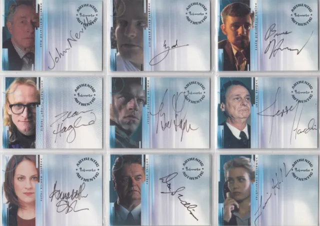 X-Files Seasons 1 to 9 Auto Autograph / Costume Pieceworks Card Selection