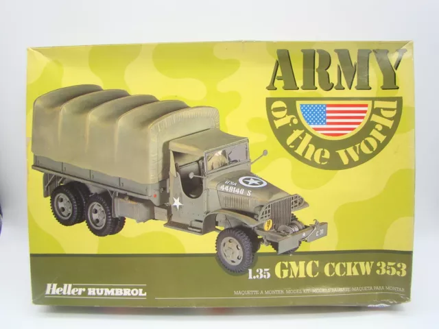 Heller - 1/35 - Gmc Cckw 353 - Wwii - Usa Day - France 2Nd Division - N°81121 -